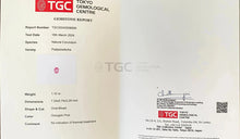 Load image into Gallery viewer, 1.10 carst Unheated Natural Padparadscha Sapphire - J N Gems