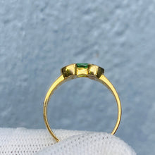 Load image into Gallery viewer, Ring -Tsavorite & White sapphire 18k Gold J N Gems