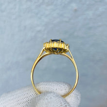 Load image into Gallery viewer, Ring -Blue sapphire & Diamond 18k Gold J N Gems
