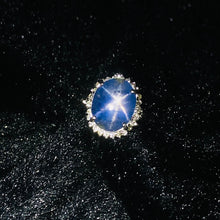 Load image into Gallery viewer, Ring -Blue sapphire & Diamond 18k White Gold J N Gems