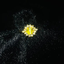 Load image into Gallery viewer, Ring - Chrysoberyl Cat's Eye & Diamond 18k Gold J N Gems
