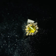 Load image into Gallery viewer, Ring - Chrysoberyl Cat's Eye & Diamond 18k Gold J N Gems