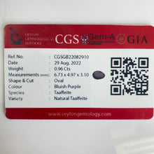Load image into Gallery viewer, Natural Taaffeite 0.96 carat - J N Gems