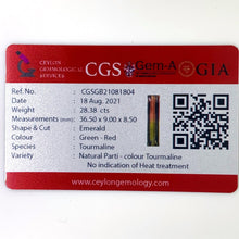 画像をギャラリービューアに読み込む, Bi Color Tourmaline 28.38 carat Natural - J N Gems