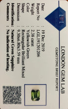 Load image into Gallery viewer, Green Sapphire 2.38 carat Natural - J N Gems