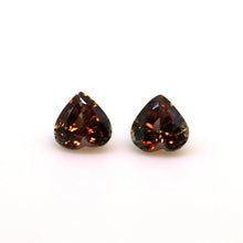 Load image into Gallery viewer, Peach Sapphire 0.88 carat Natural pair - J N Gems