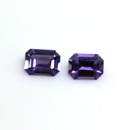 0.45 Unheated Violet Sapphire pair - J N Gems