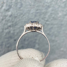 Load image into Gallery viewer, Ring -Blue sapphire &amp; Diamond 18k Gold J N Gems
