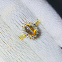 Load image into Gallery viewer, Ring - Chrysoberyl Cat&#39;s Eye &amp; Diamond 18k Gold J N Gems
