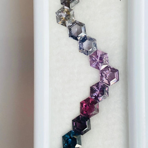 9.50 carat Natural Spinel Hexagon Line - J N Gems