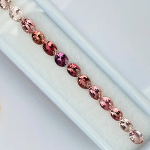 Load image into Gallery viewer, 9.70 carat Natural Tourmaline Bracelet Layout - J N Gems
