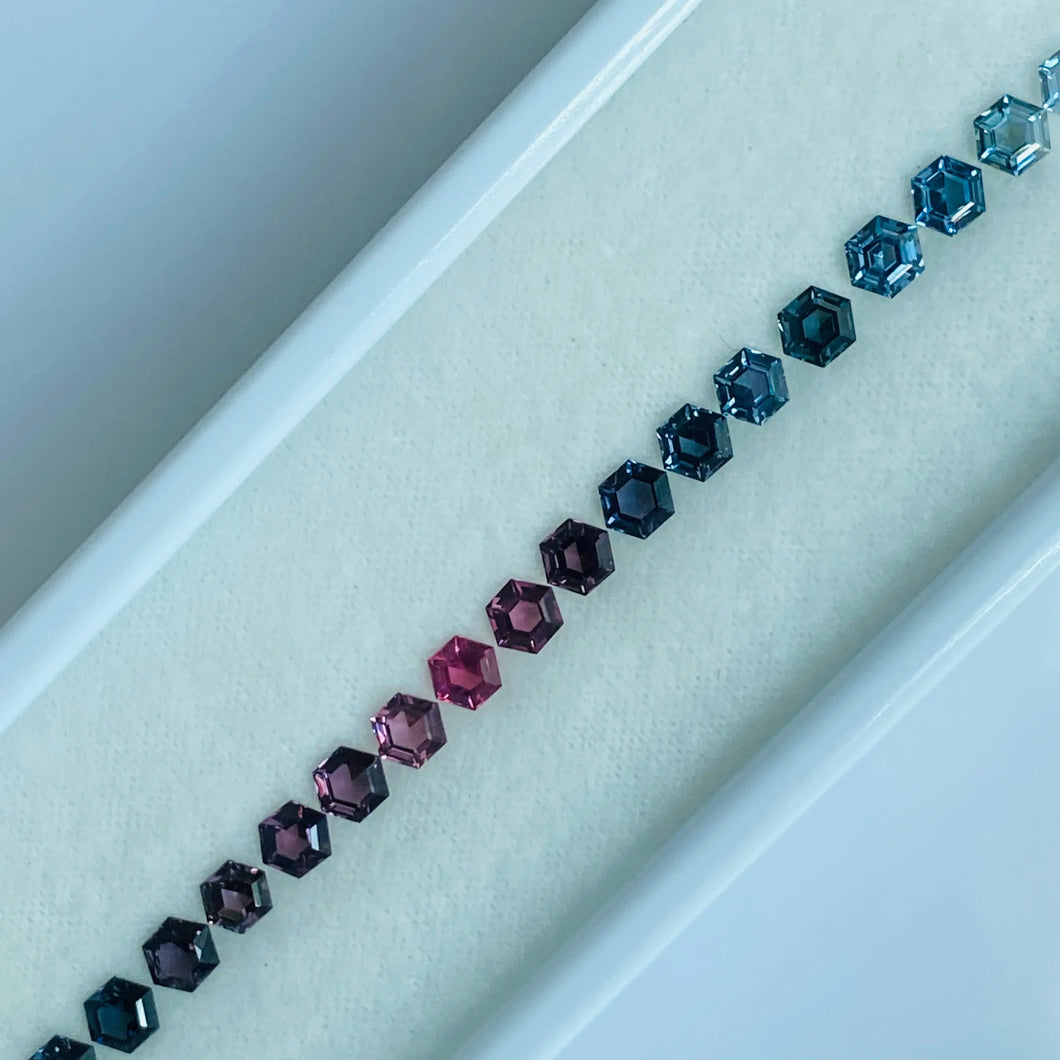 Natural Spinel Hexagon Line jngems