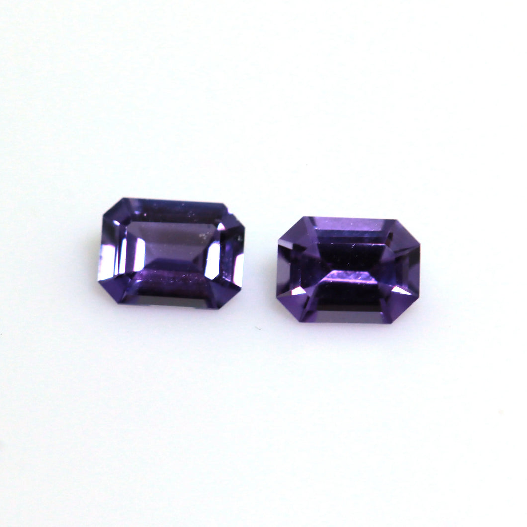 0.44ct Natural Purple  Sapphire pair freeshipping - J N Gems