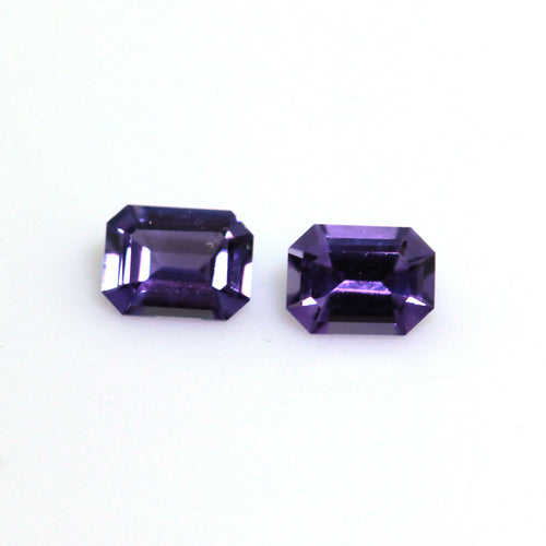 0.44ct Natural Purple  Sapphire pair freeshipping - J N Gems