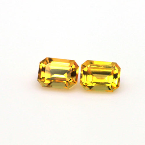 Natural Yellow Sapphire Pair 1.20 carat - J N Gems