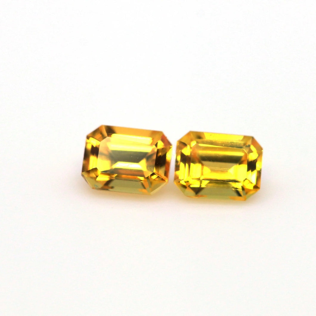 Natural Yellow Sapphire Pair 1.20 carat - J N Gems
