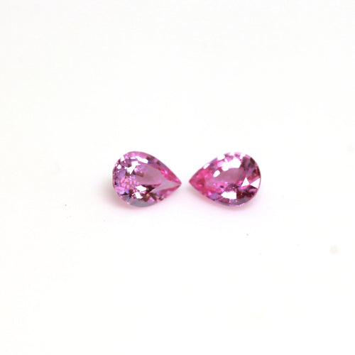 0.67ct Natural Pink Sapphire pair - J N Gems