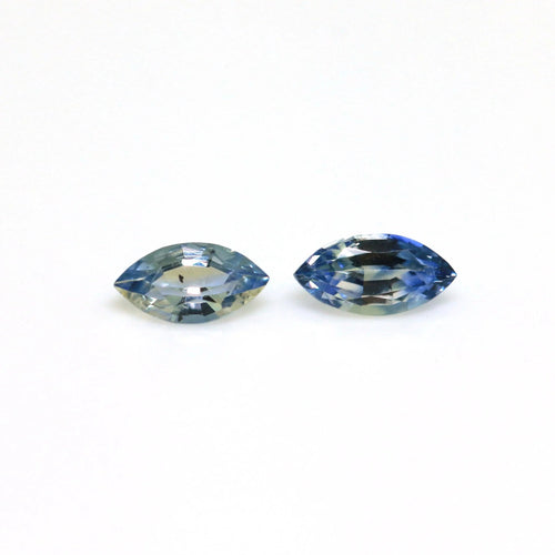 0.68ct Natural Bi Color Sapphire pair - J N Gems
