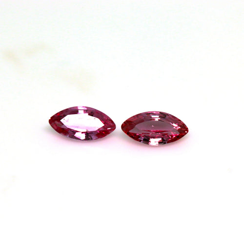 1.38ct Natural Pink Sapphire pair freeshipping - J N Gems