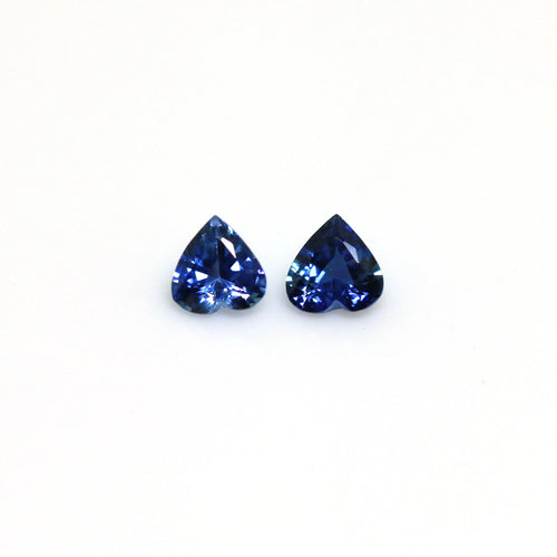 0.51ct Natural Blue Sapphire pair freeshipping - J N Gems