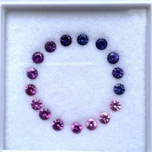 3.52 carat Natural Multicolor Sapphire Round J N Gems