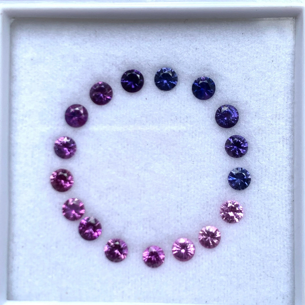3.52 carat Natural Multicolor Sapphire Round