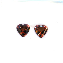 Load image into Gallery viewer, Peach Sapphire 0.88 carat Natural pair - J N Gems
